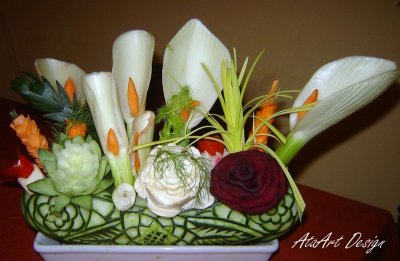 carving: vyrezávané melóny,zelenina,syr 019