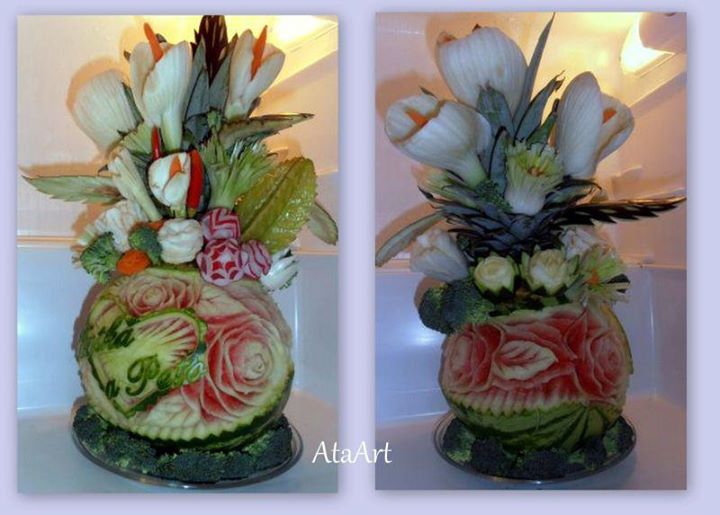 carving: vyrezávané melóny,zelenina,syr 004