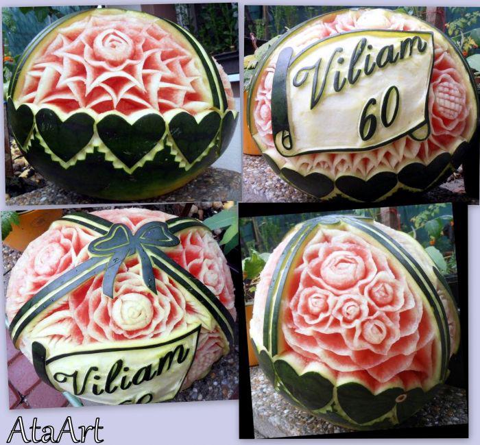 carving: vyrezávané melóny,zelenina,syr 007