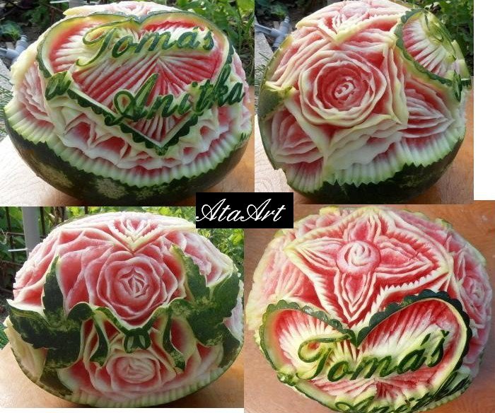 carving: vyrezávané melóny,zelenina,syr 009
